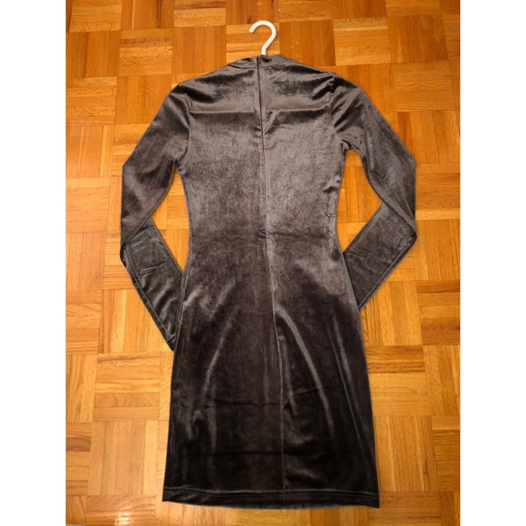 Gray Velvet Dress - Picture 2 of 2
